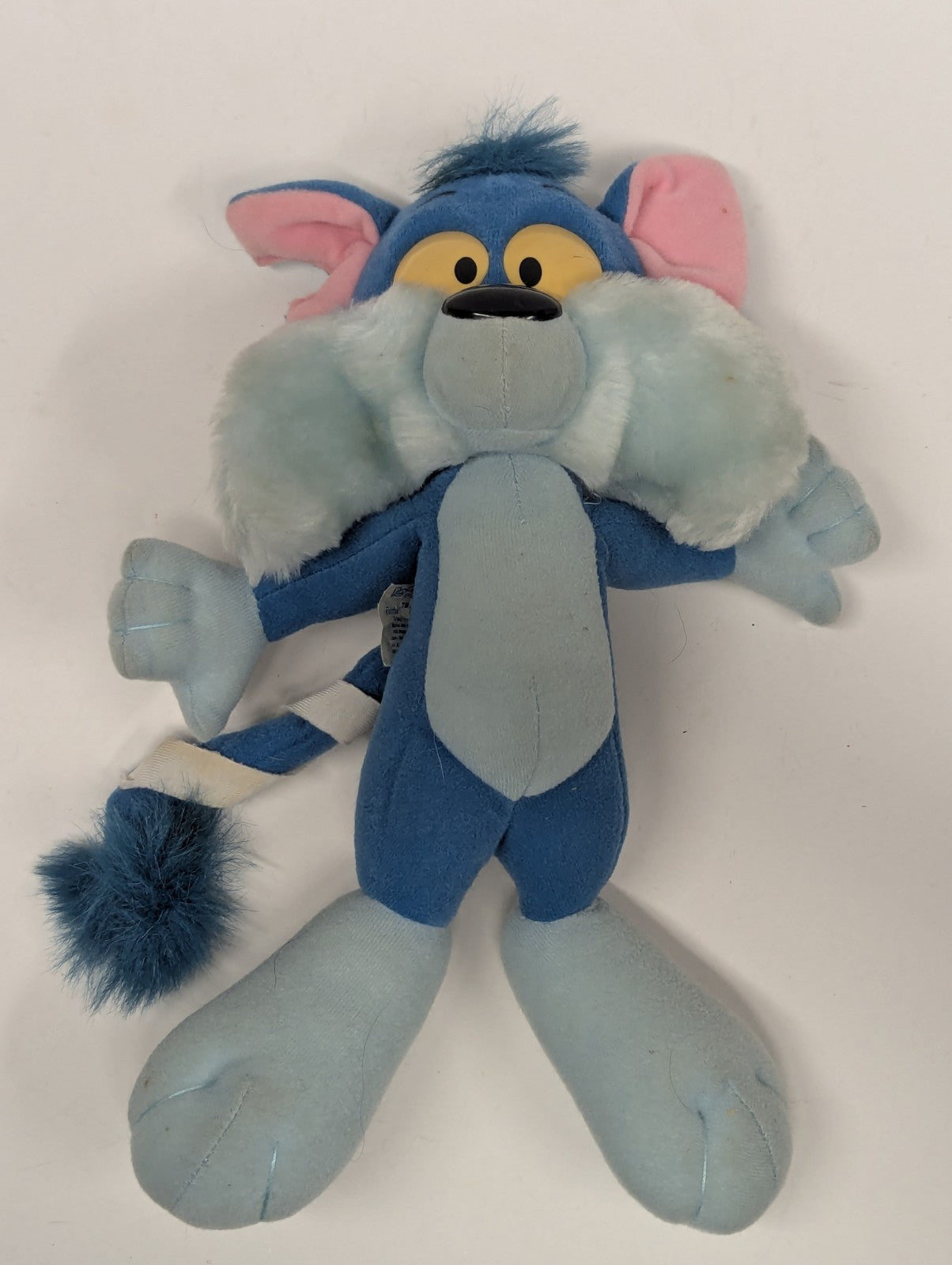 Vintage Tiny Toon Adventures Furrball 11" Plush Cat Playskool WARNER Bros