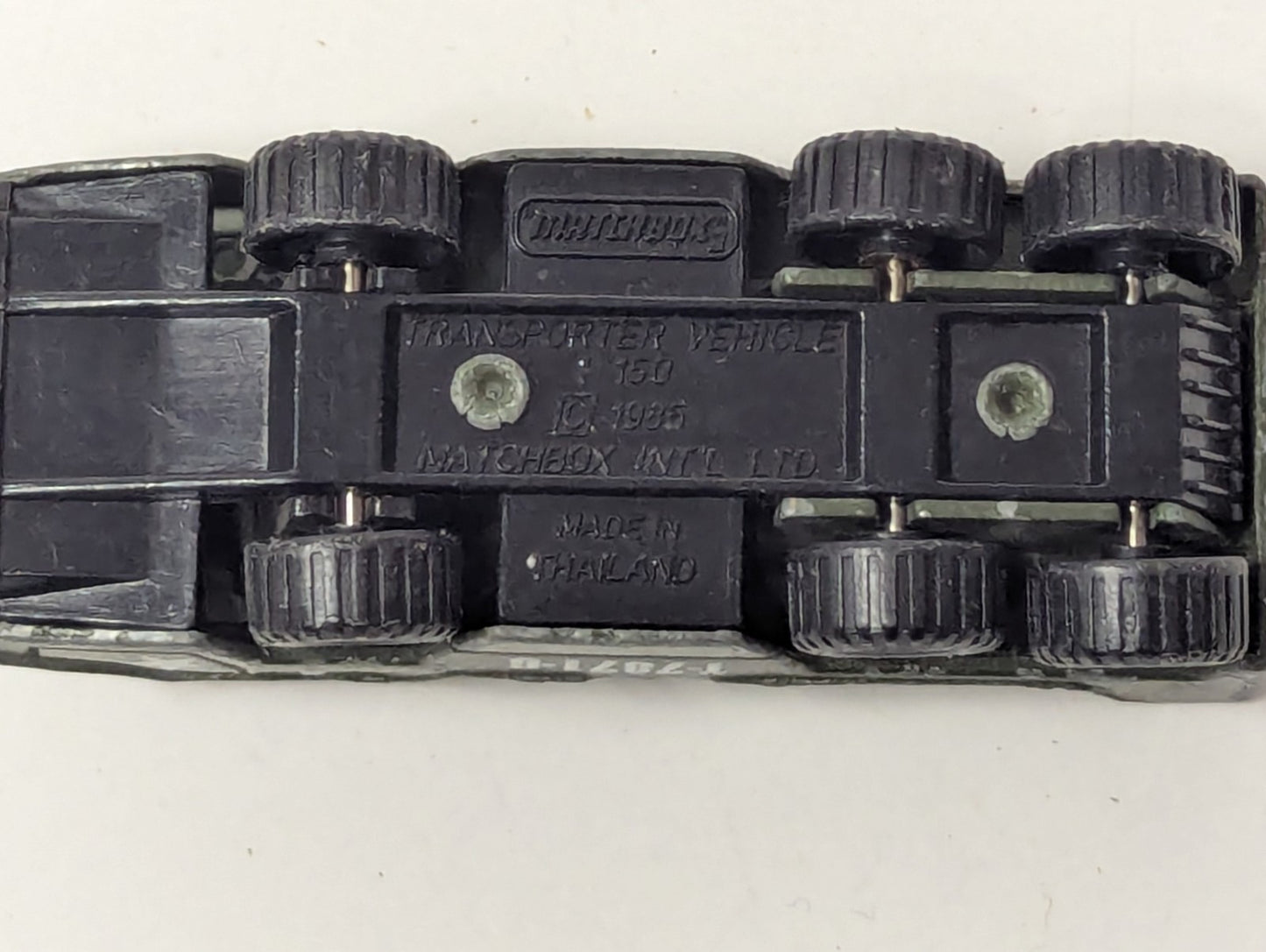 Vintage 1985 Matchbox Military Transporter Vehicle, Green, 1/64
