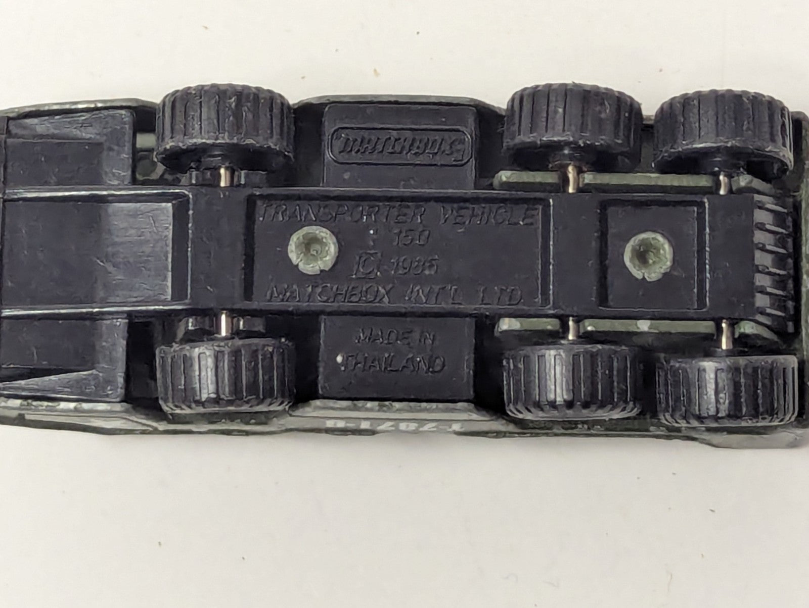 Vintage 1985 Matchbox Military Transporter Vehicle, Green, 1/64