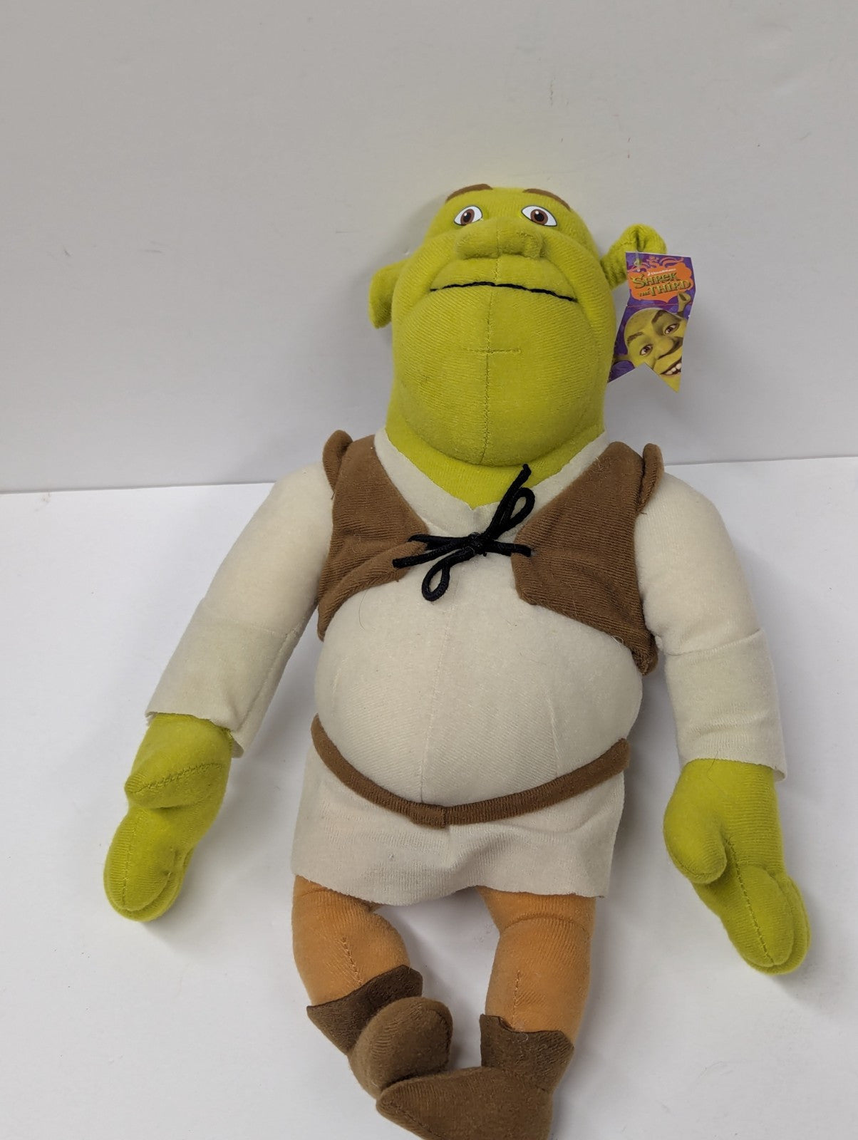 2007 Shrek The Third Plush Ogre Doll Green Stuffed Toy 12 in Nanco Clothed NWT