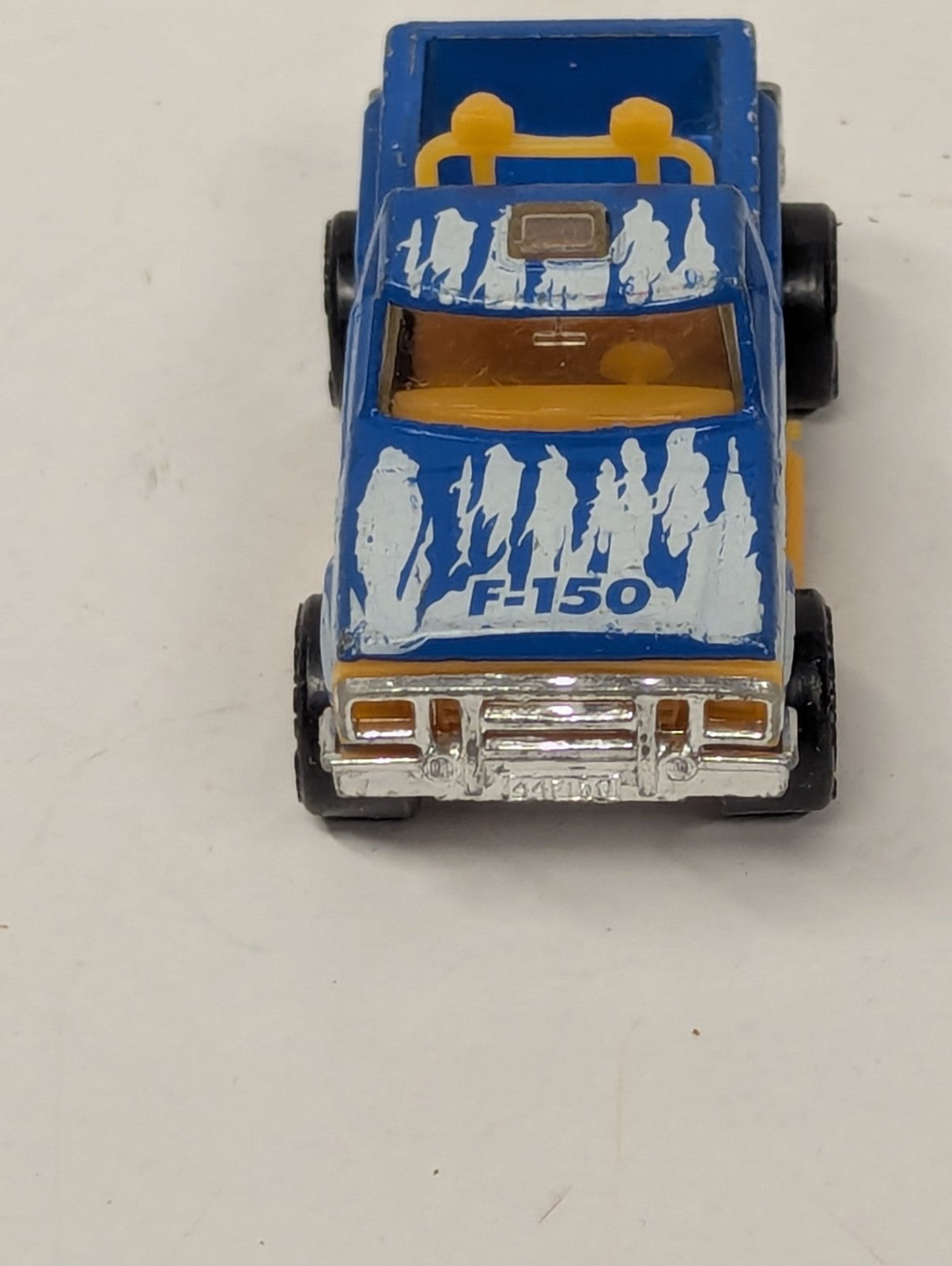 1982 Matchbox Blue Ford Custom F-150 Flareside W/ Flames Pickup Truck 1:76 Scale