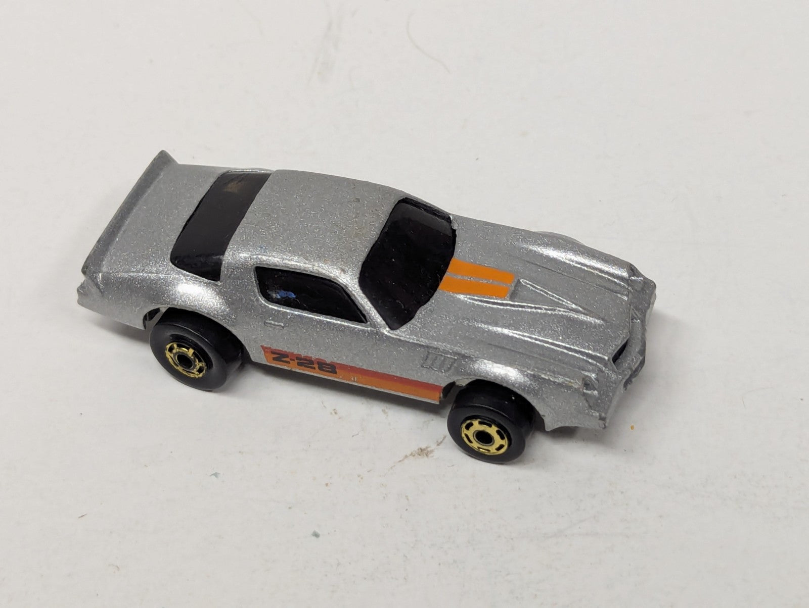 Vintage 1982 Hot Wheels Metallic Silver Camaro Z-28 Die Cast Car