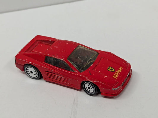 Vintage 1986 Hot Wheels Ferrari Testarossa Red Malaysia