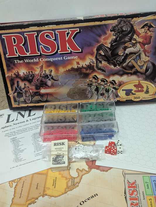 Vintage 1993 RISK The World Conquest Board Game  Parker Brothers As Is