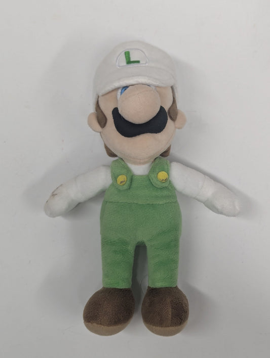 2012 Super Mario Bros Little Buddy Fire Flower Luigi Plush Nintendo 