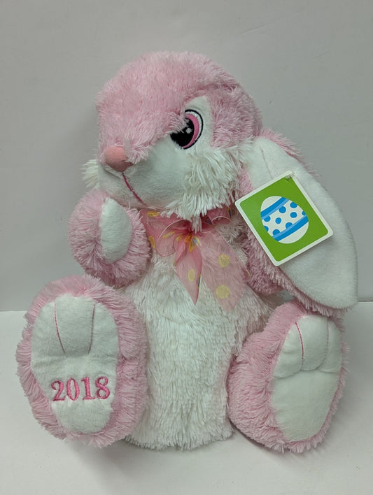 2018 Dan Dee Collector's Choice Pink Easter Bunny Rabbit 14" Plush Animal