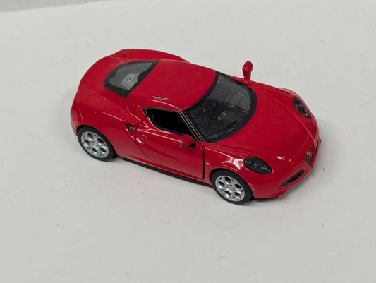 Motormax 1/24 - Alfa Romeo 4C Red Sports Car Diecast Scale Model Car