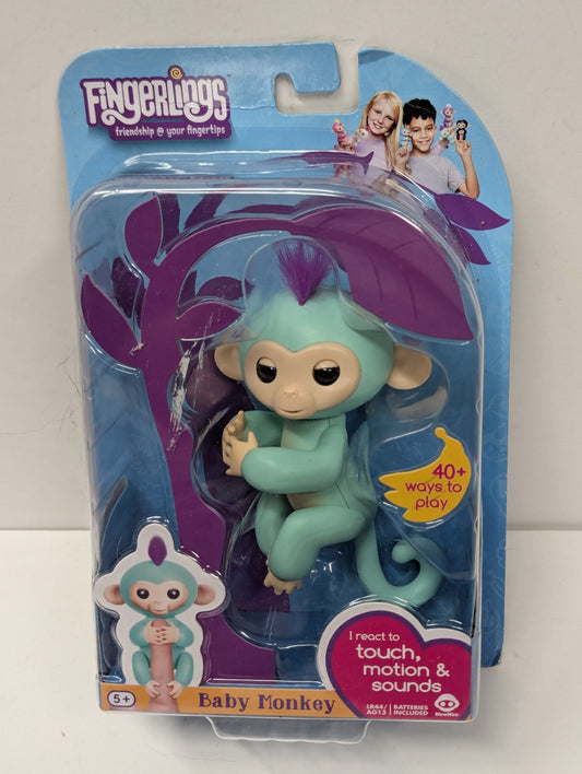 Fingerlings Baby Monkey Purple Hair