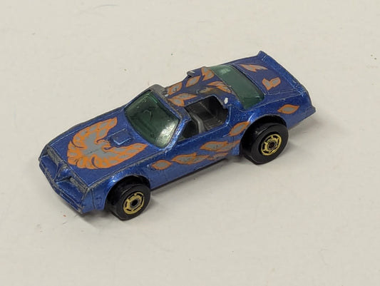 Vintage 1977 Hot Wheels Fire Bird #37 Hot Bird Blue Mattel