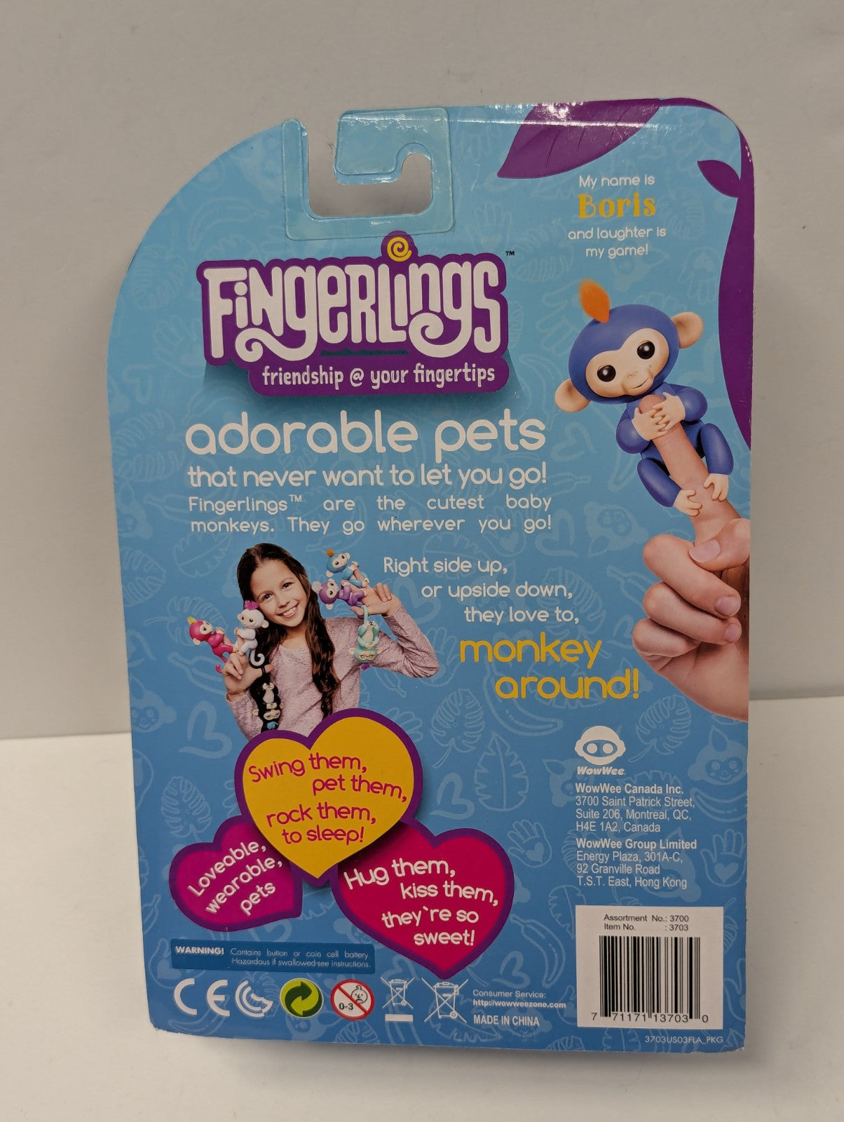 WowWee Baby Monkey Boris Fingerling Figure (3703)