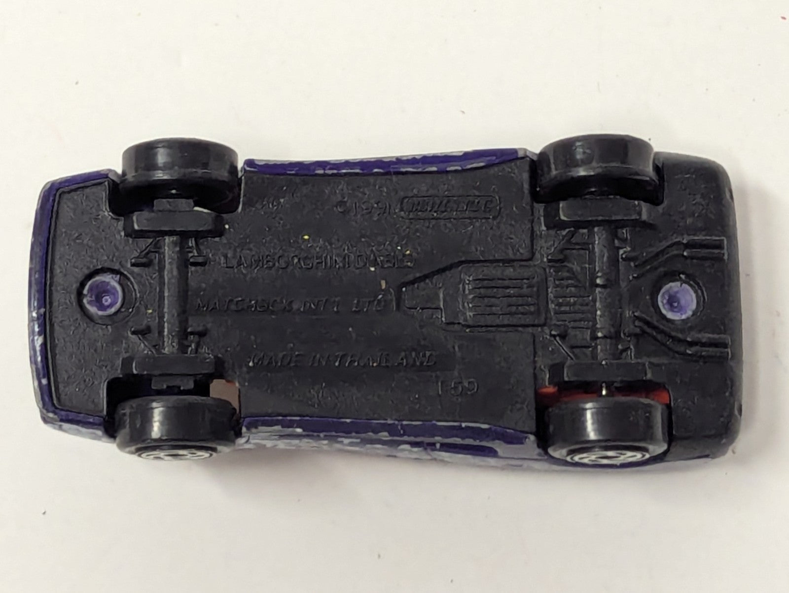 1991 Matchbox  Super Cars Lamborghini Diablo Blue-Purple