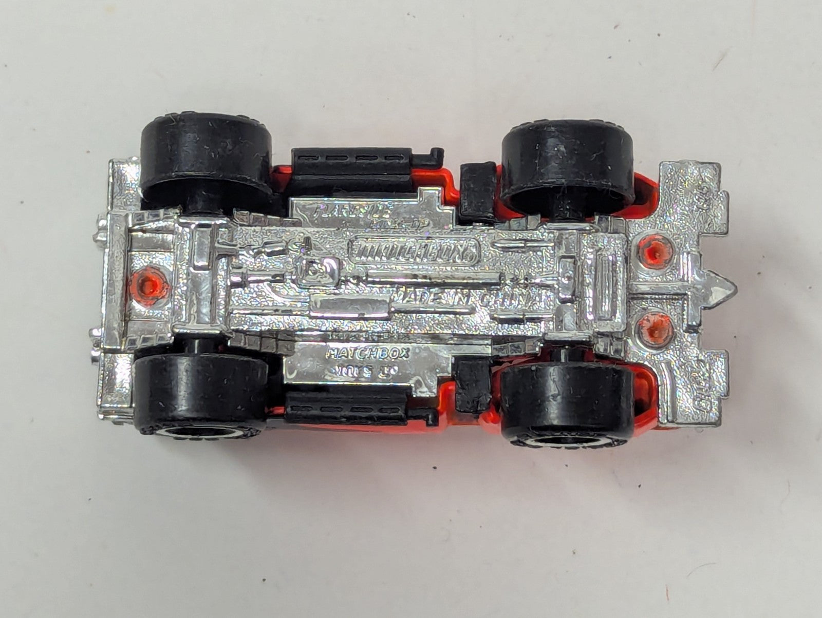 1993 MATCHBOX SUPERFAST MB 55 ORANGE/BK FORD F-150 FLARE SIDE PICKUP