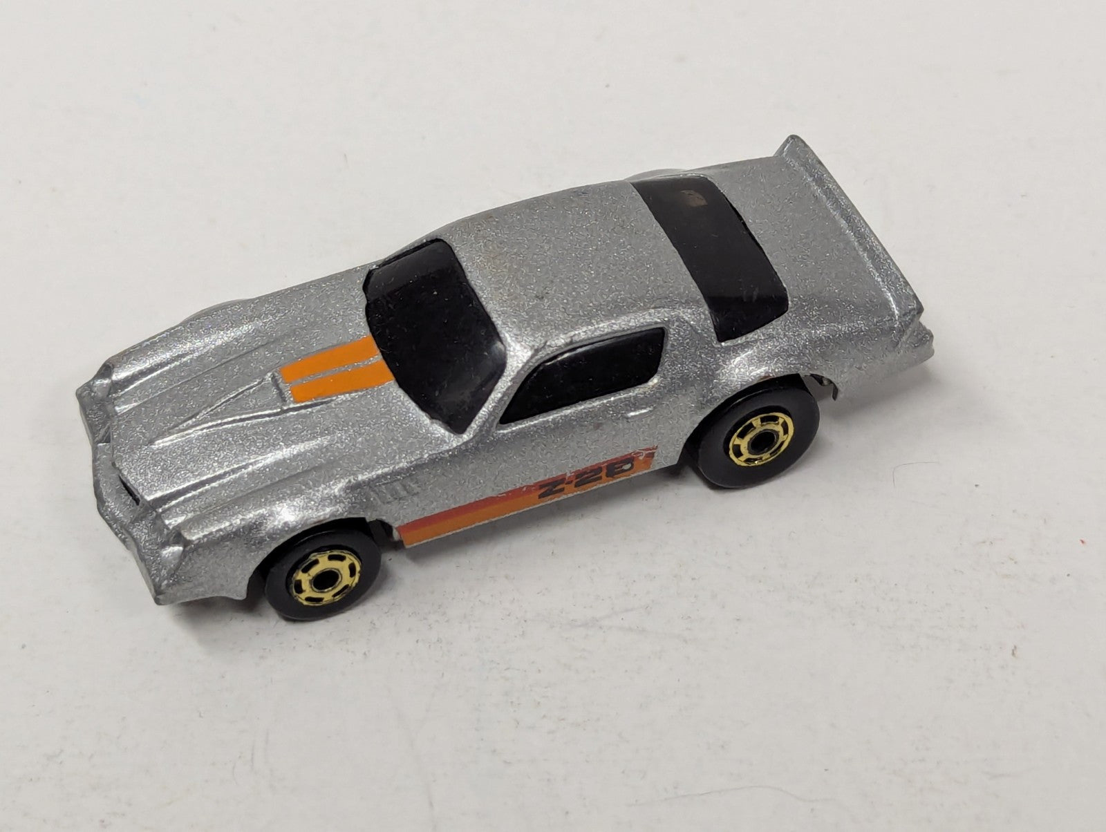 Vintage 1982 Hot Wheels Metallic Silver Camaro Z-28 Die Cast Car
