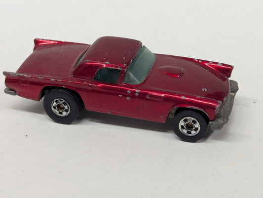 Vtg HOT WHEELS Metallic Red '57 T-BIRD - Hong Kong