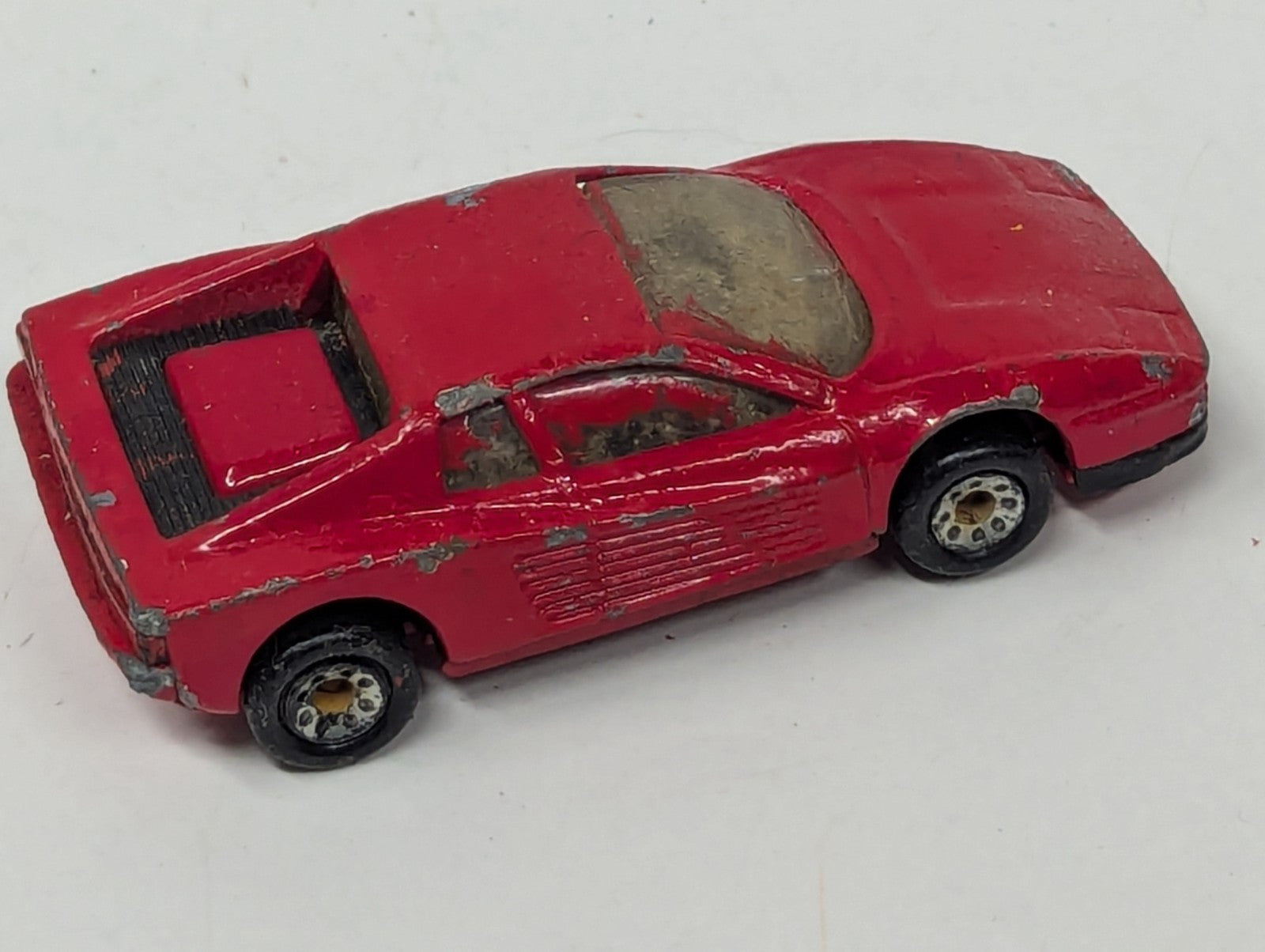 1986 Matchbox Ferrari Testarossa Red Die Cast Metal 1:59 Scale Macau
