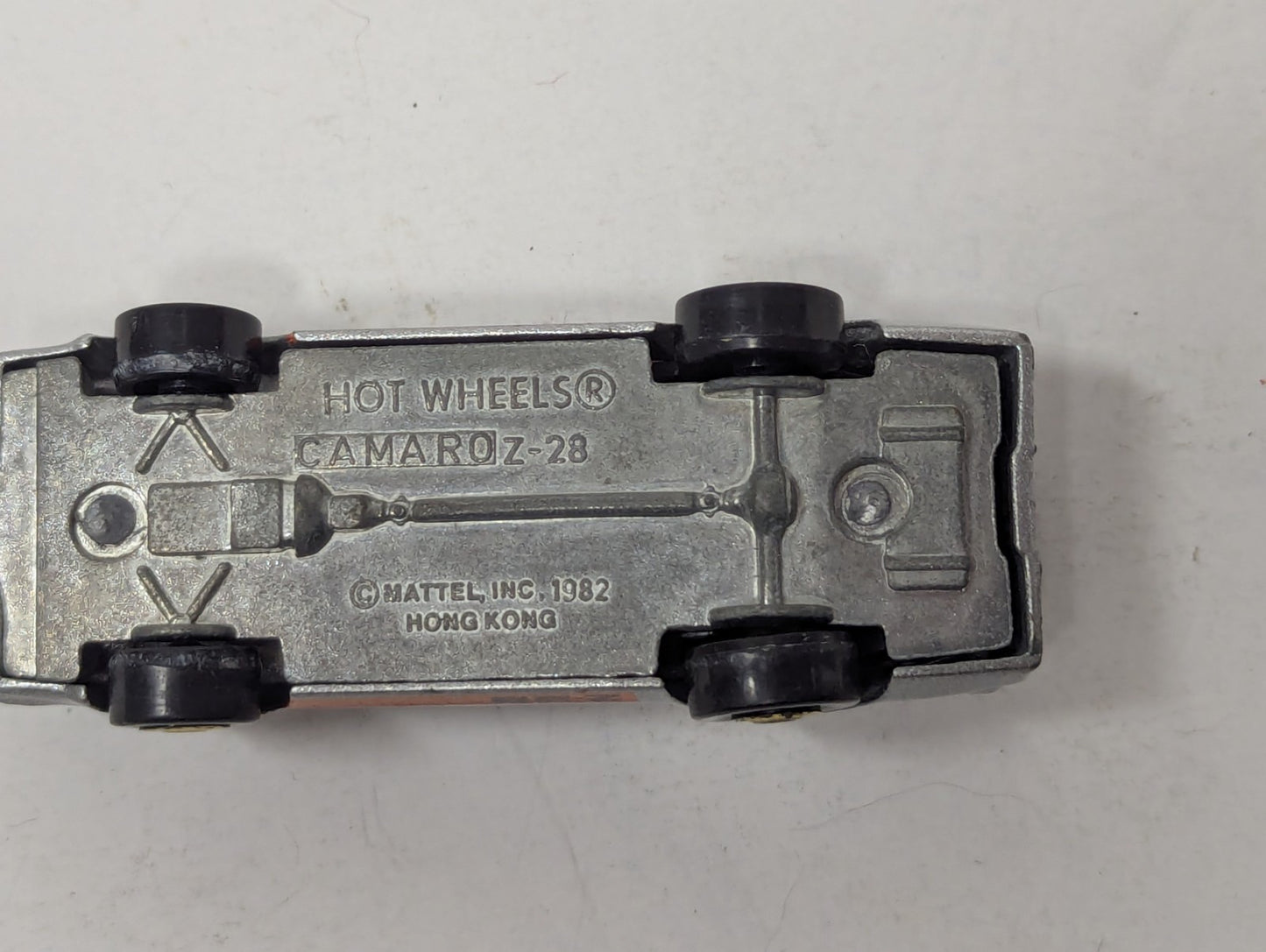Vintage 1982 Hot Wheels Metallic Silver Camaro Z-28 Die Cast Car
