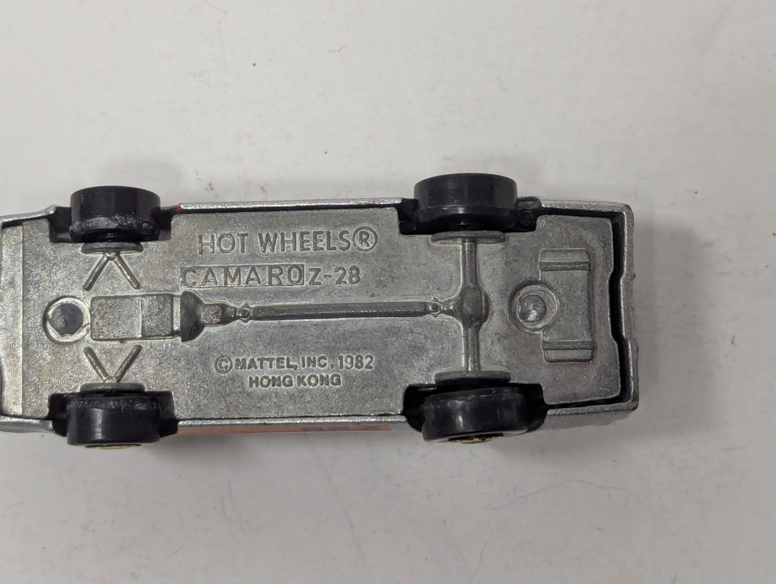 Vintage 1982 Hot Wheels Metallic Silver Camaro Z-28 Die Cast Car