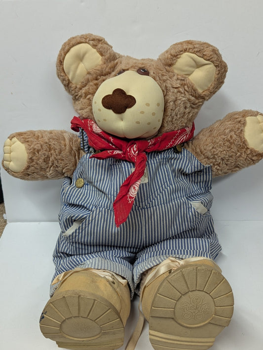 Xavier Roberts Vintage 1984 Furskins Teddy Bear Plush 22" Cabbage Patch
