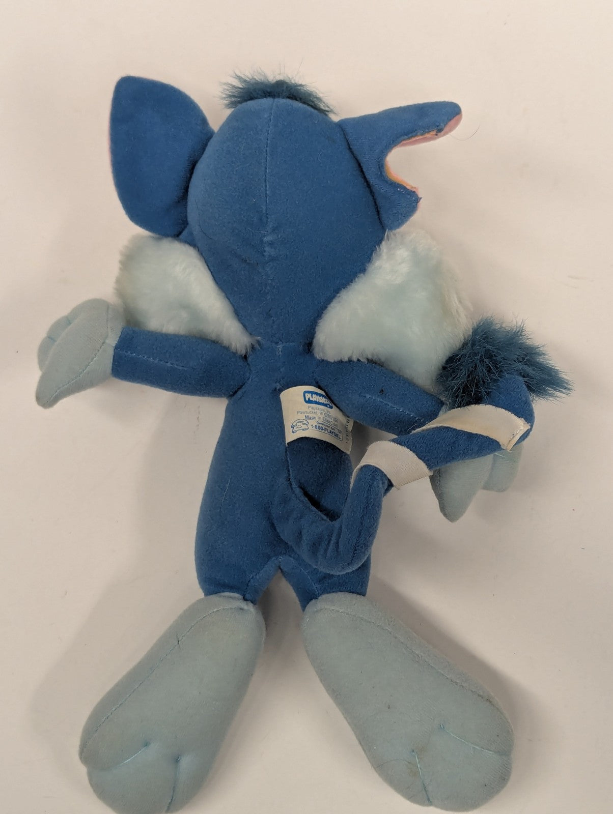 Vintage Tiny Toon Adventures Furrball 11" Plush Cat Playskool WARNER Bros