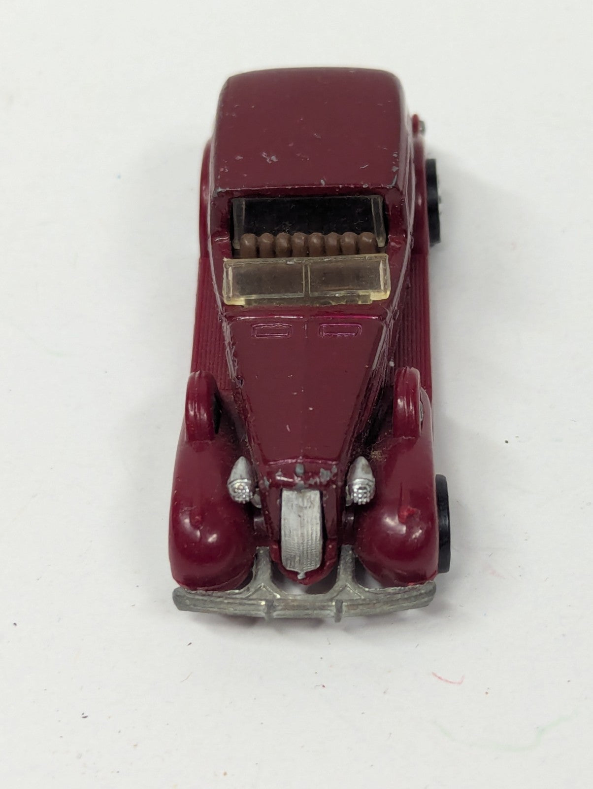 Vintage 1981 Hot Wheels - ‘35 Classic Caddy Cadillac - Red Maroon - White Walls