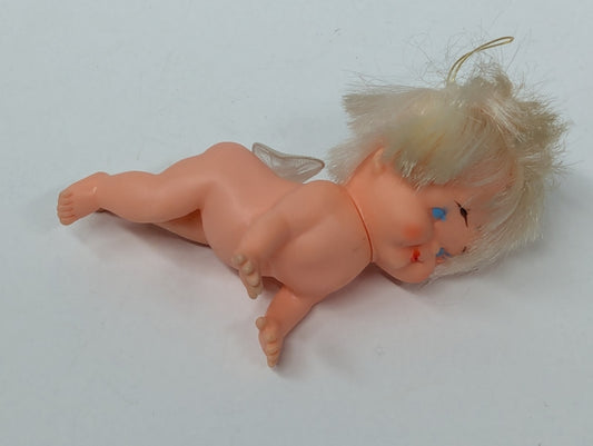 Vintage Angel Japan Ornament Wings Doll Nude Naked Crawling Baby