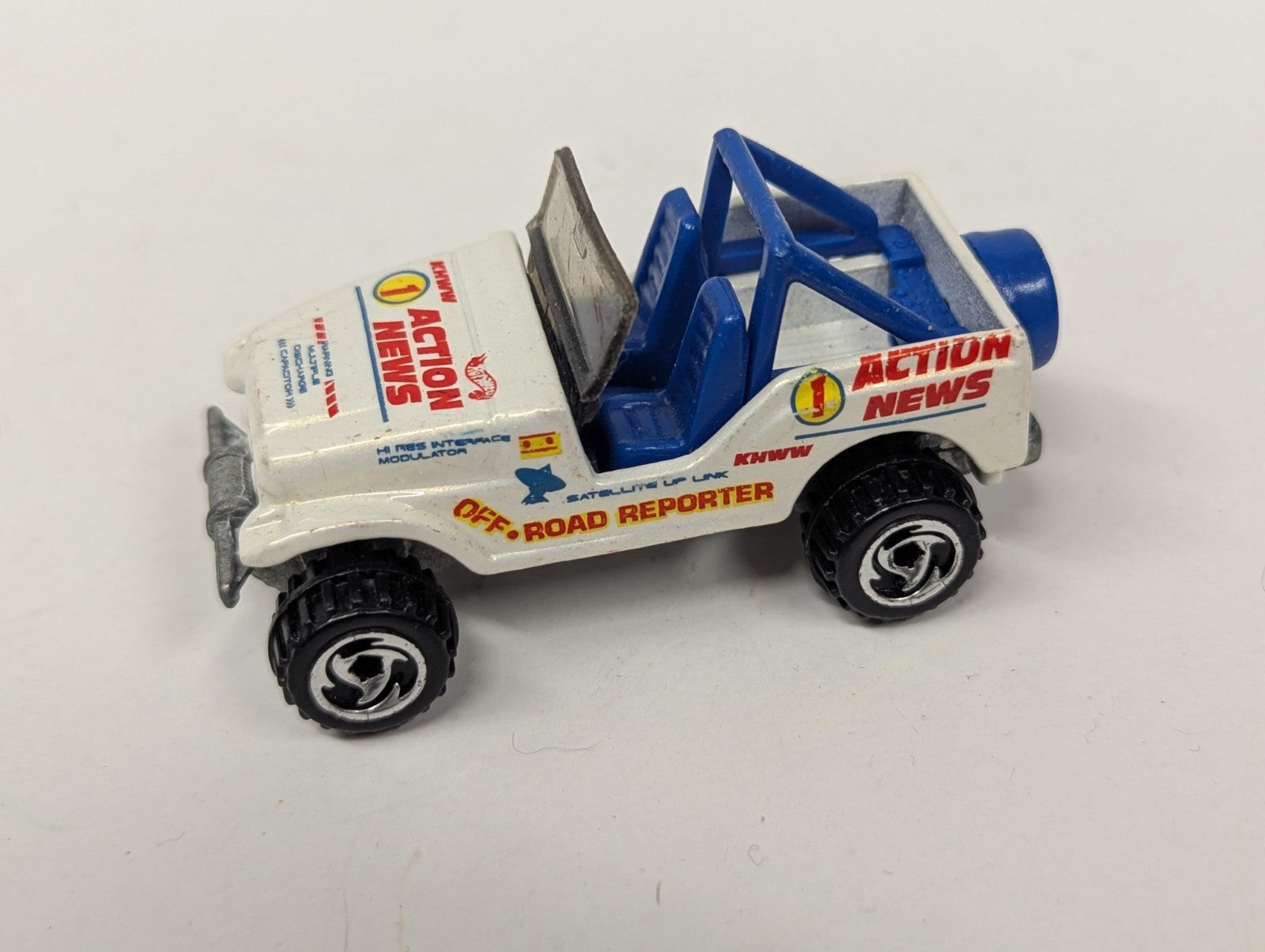 1990 HOT WHEELS KHWW ACTION NEWS JEEP OFF ROAD REPORTER 