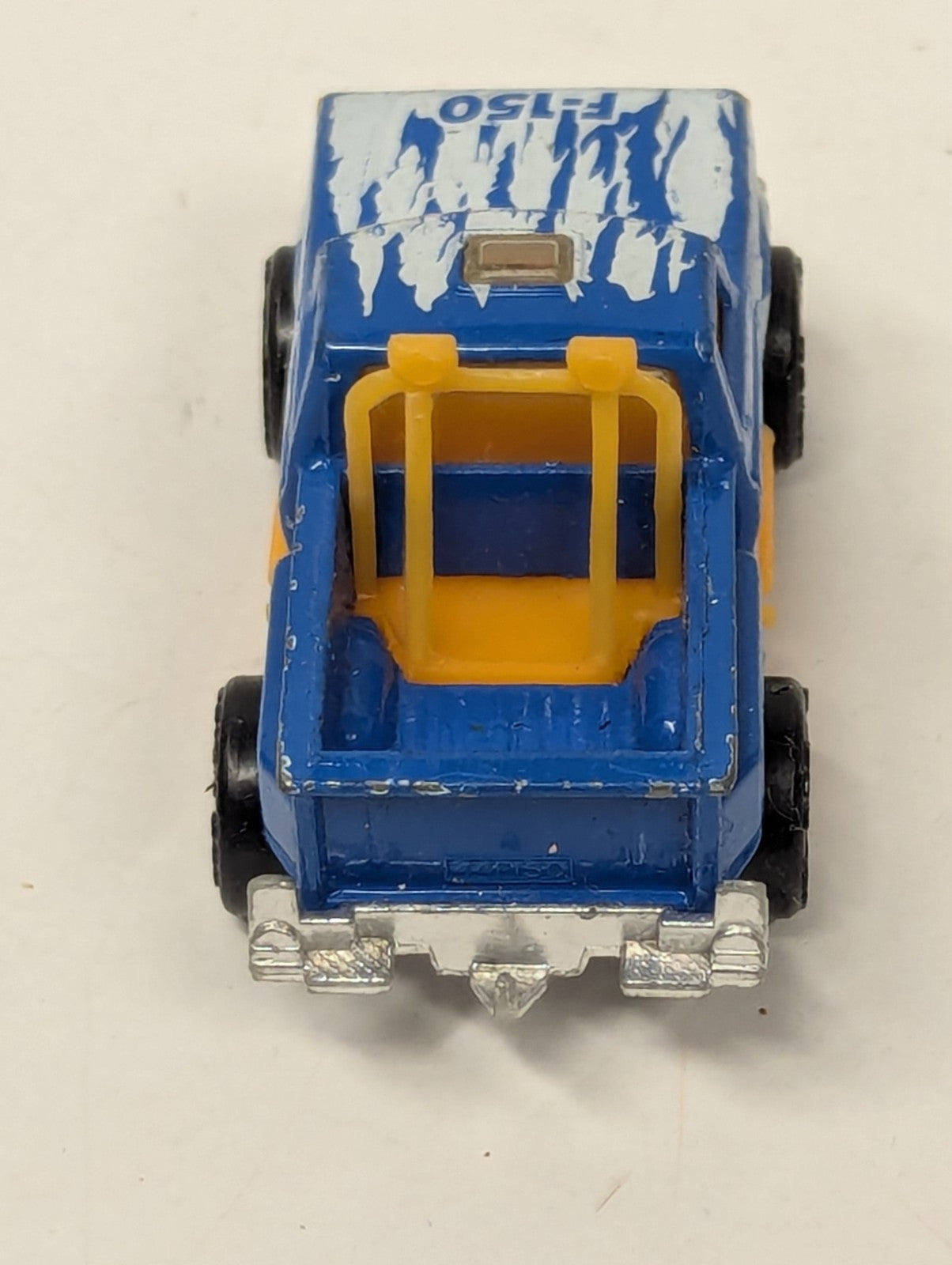 1982 Matchbox Blue Ford Custom F-150 Flareside W/ Flames Pickup Truck 1:76 Scale