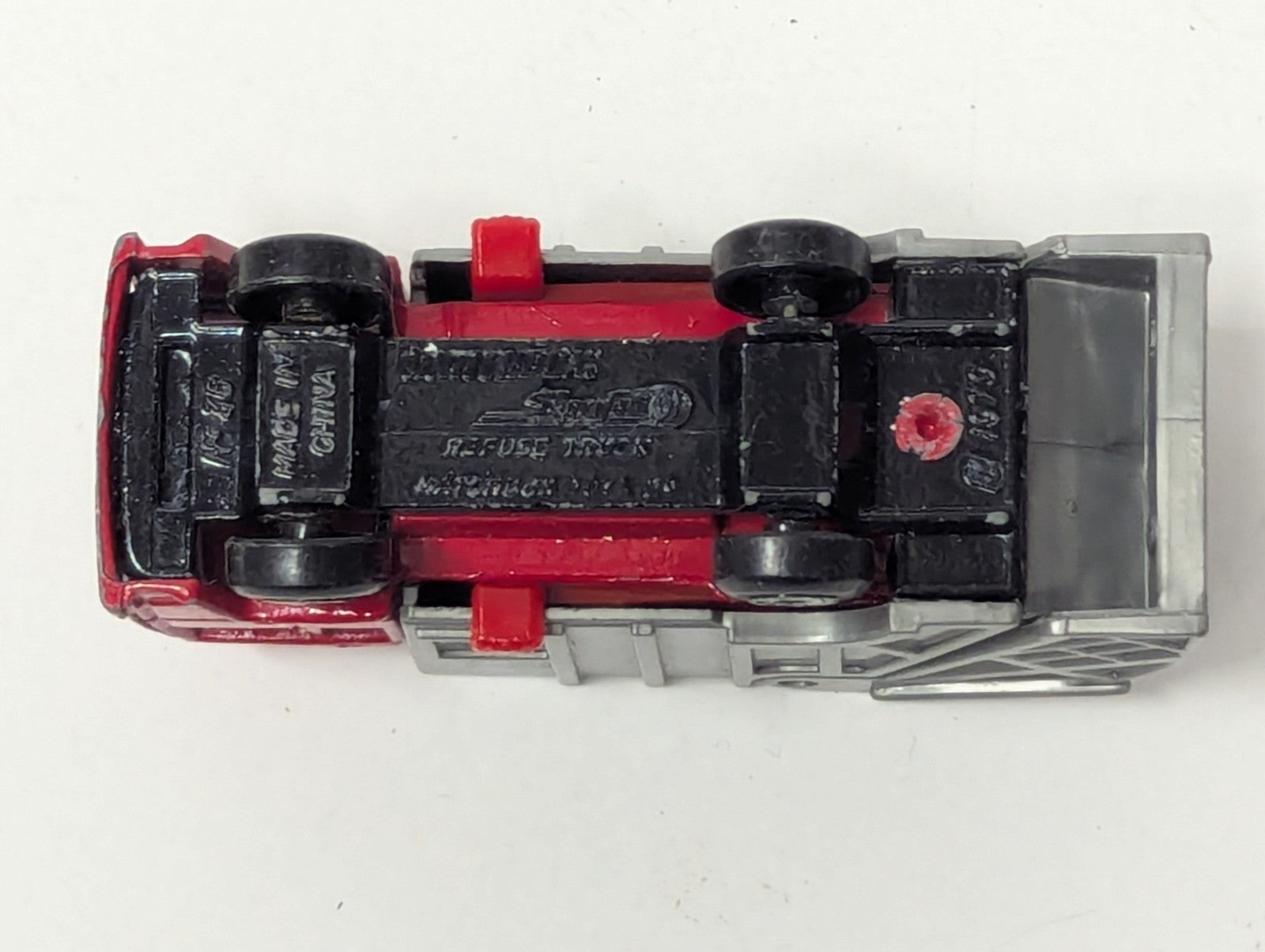 1979 Matchbox Recycle Garbage Truck Red Cab  w/Silver Heil 1:86