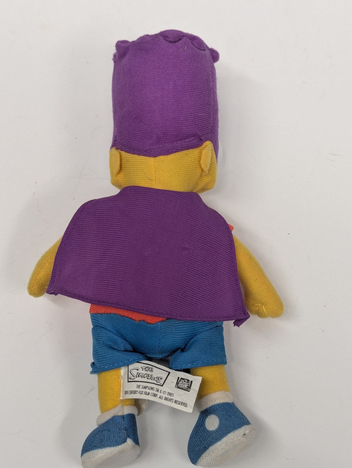 2005 The Simpsons Bart Bartman Plush Doll 9” Nanco Superhero