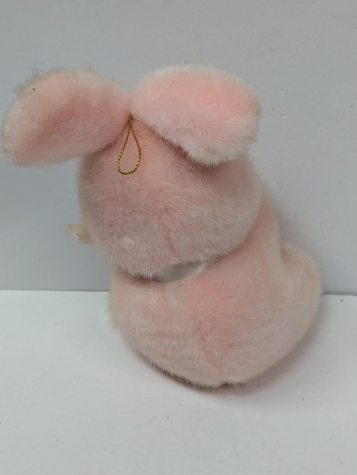 Vintage Pink Easter Bunny Rabbit Stuffed Plush