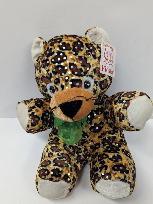 2000 Fiesta Leopard Plush Bedazzled NWT