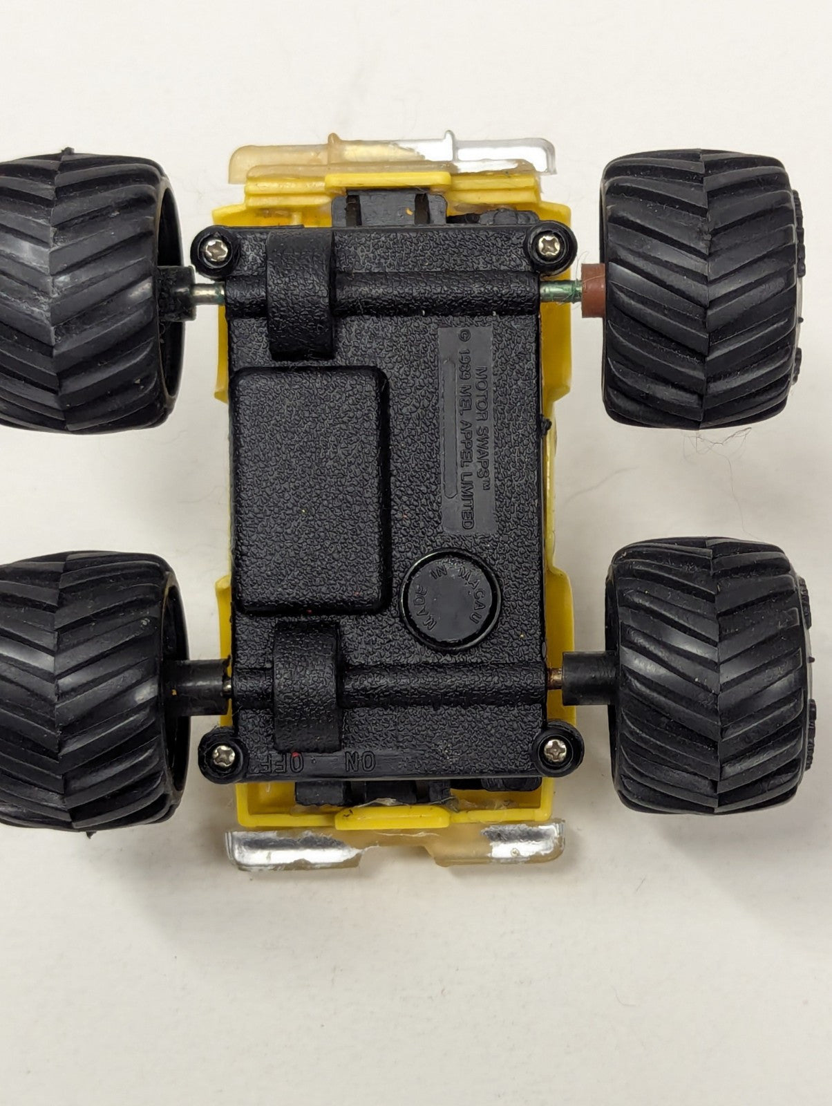 1989 Motor Swaps Monster Truck Yellow Toy Car