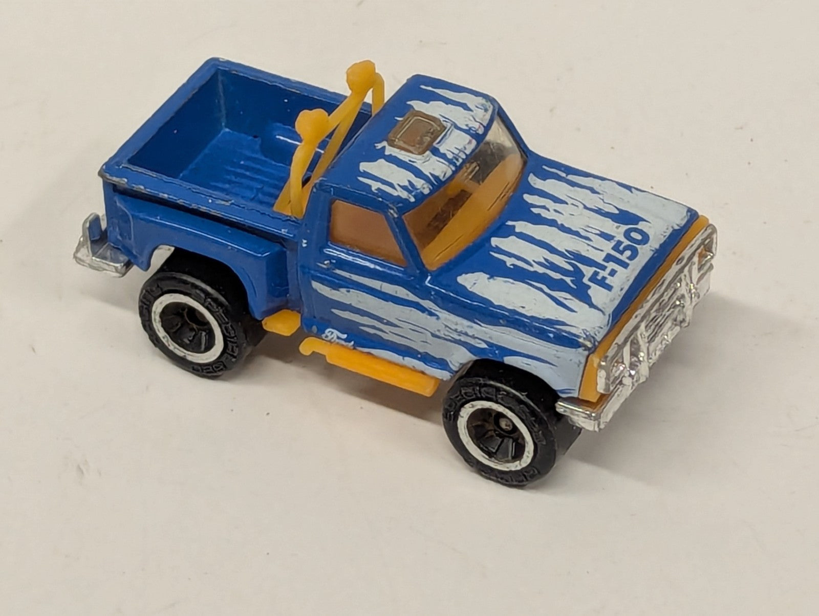 1982 Matchbox Blue Ford Custom F-150 Flareside W/ Flames Pickup Truck 1:76 Scale