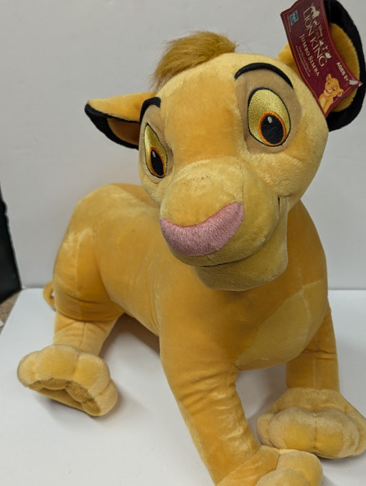 2002 Simba Lion King Plush 20" Disney Hasbro Jumbo Large NWT