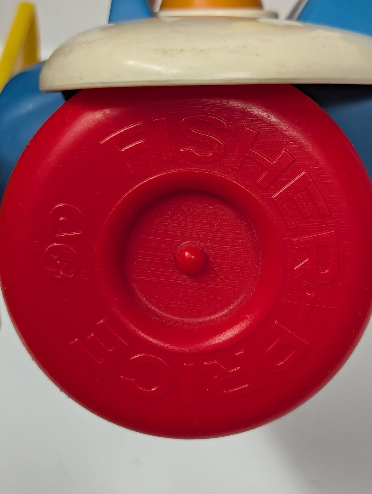 Vintage 1980 Fisher Price Airplane Plane Pull Toy Pilot #171 