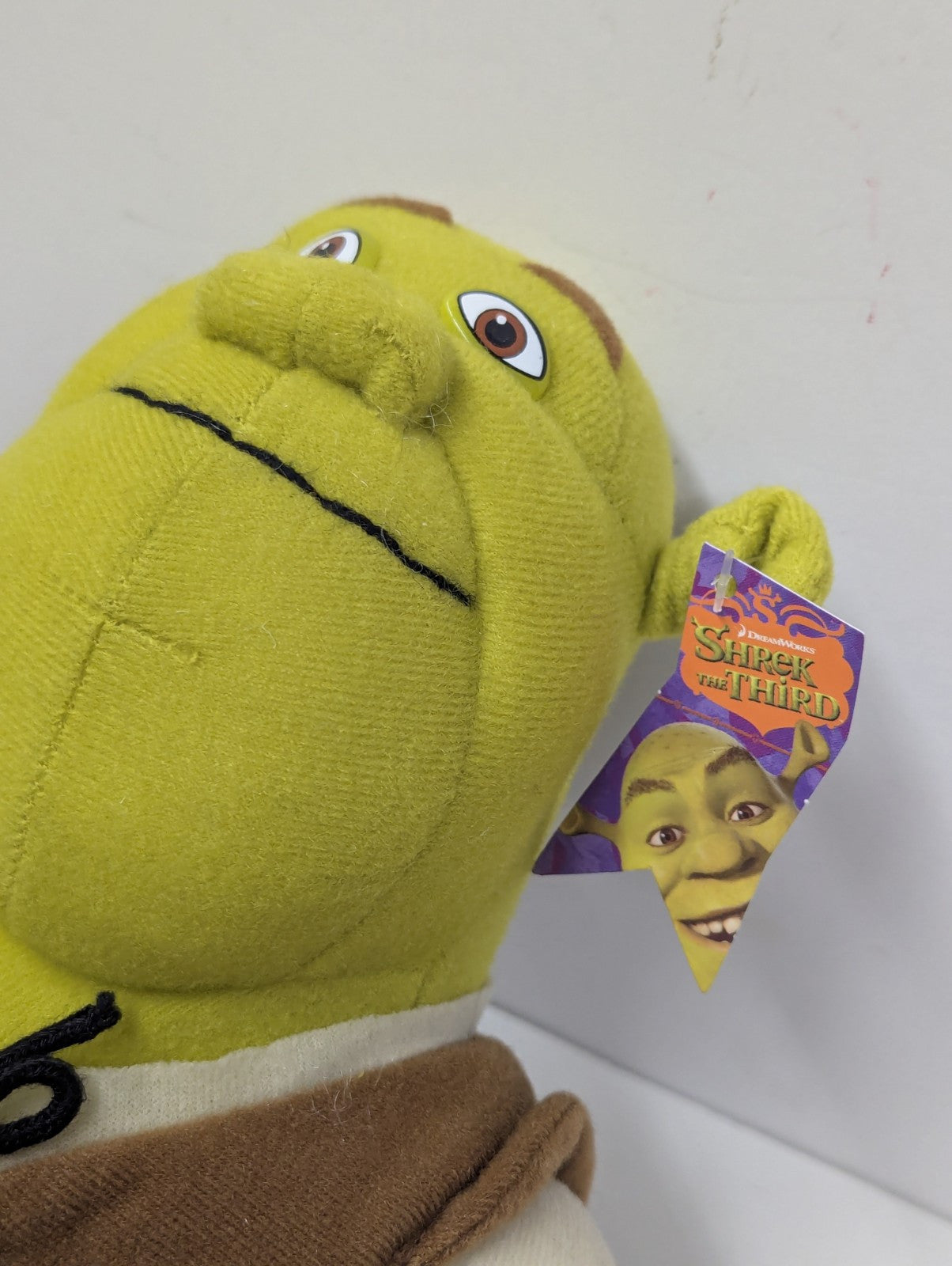 2007 Shrek The Third Plush Ogre Doll Green Stuffed Toy 12 in Nanco Clothed NWT