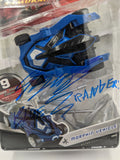 Power Rangers Super Samurai Blue Ranger Figure Signed By Najee De Tiege on Card