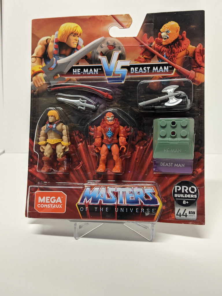 Mega Construx Masters of The Universe He Man & Beast Man 2 Pack MOC
