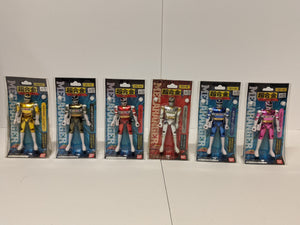 Vintage Denji Sentai Megarangers Complete Set of 6 Power Rangers in Space (JAPANESE IMPORT)