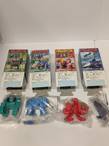 Vintage Sentai Gaoranger Wild Force Power Ranger Mini 4 Power Zords (JAPANESE IMPORTED)