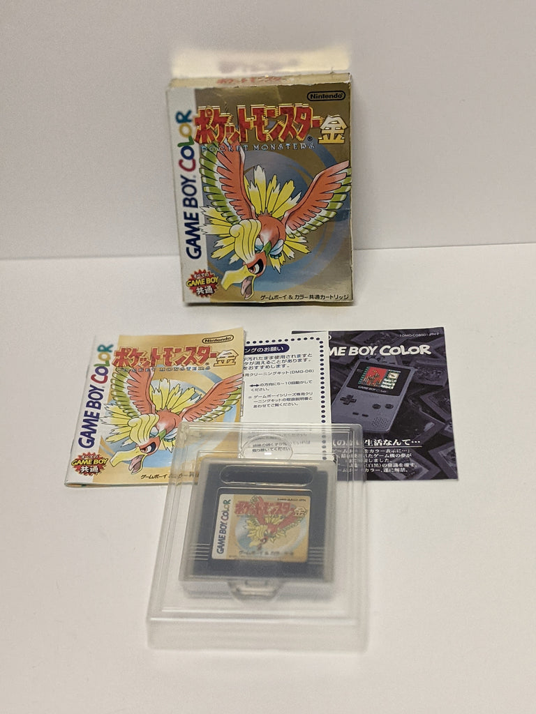 Vintage Japanese Pokemon Gold Gameboy Color CIB USED (UNTESTED)