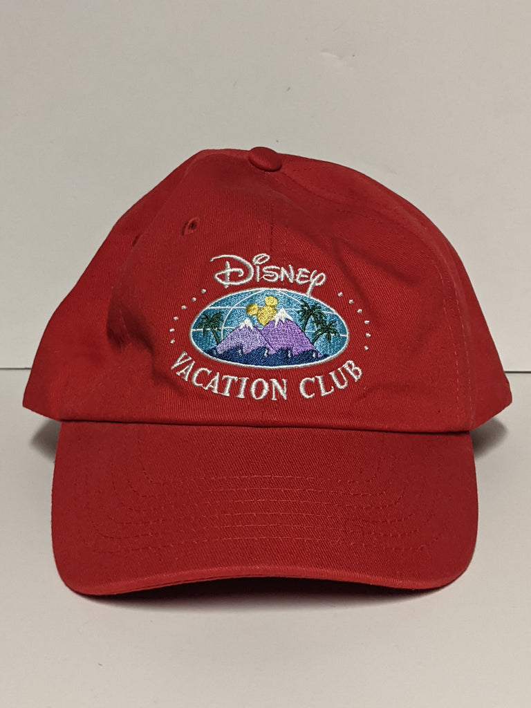 Vintage Embroidered Disney Vacation Club Hat Red