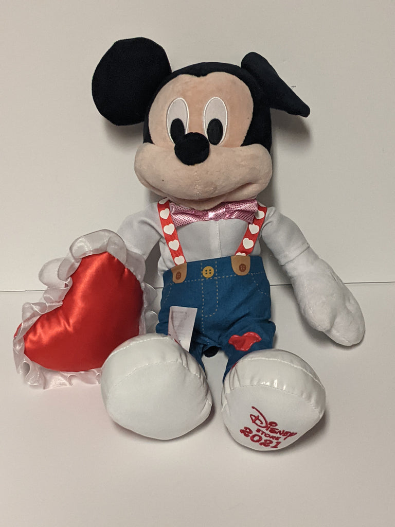 2021 Disney Store Valentine Mickey Mouse Plush USED