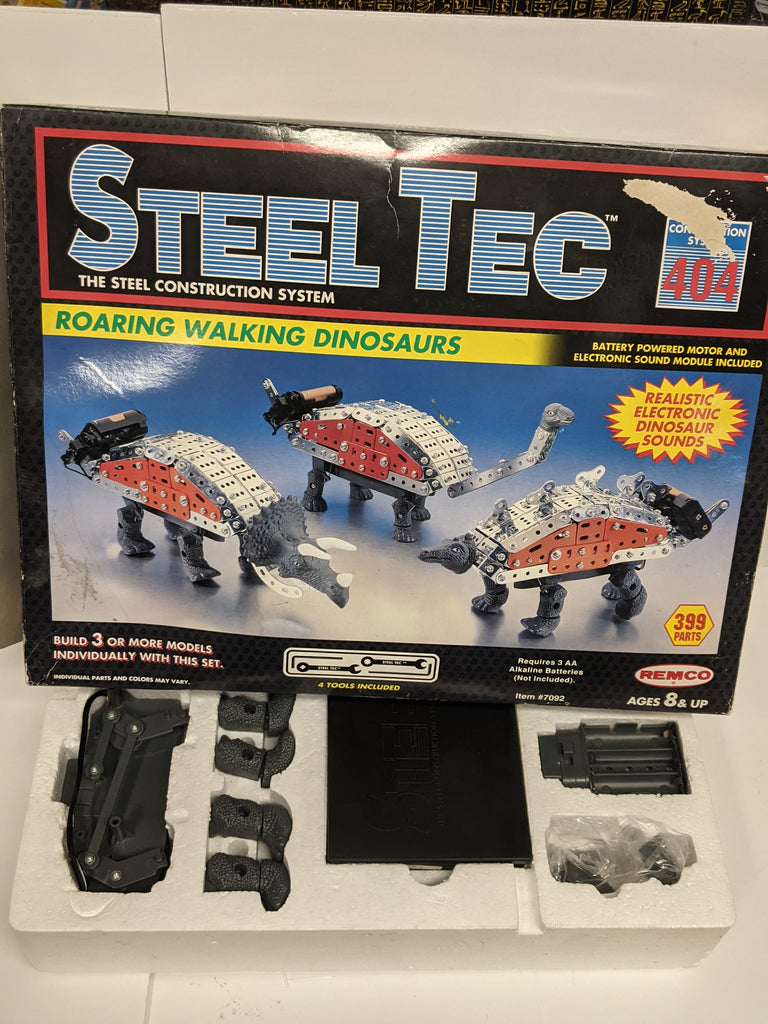 1993 Remco Steel Tec Dinosaur Set in Box