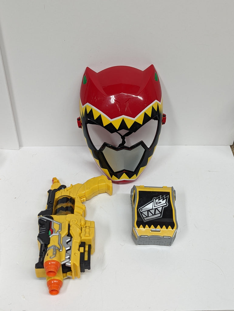 Power Rangers Dino Charge Lot of Morpher, Mask & Dino Com USED