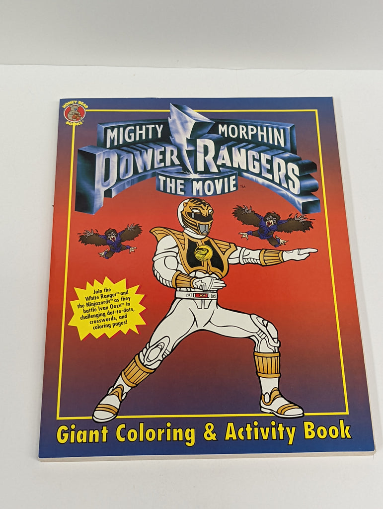 1995 Mighty Morphin Power Rangers The Movie Giant Coloring & Activity Book
