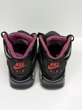 nike Air Max 90 Boots Youth Size Girls 3.5 Black/Pink Fire USED Cleaned