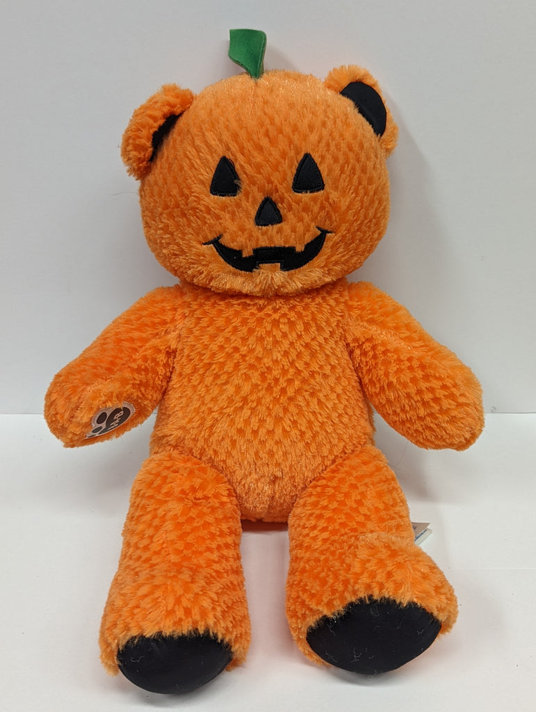 Build A Bear Orange Pumpkin Halloween Plush USED