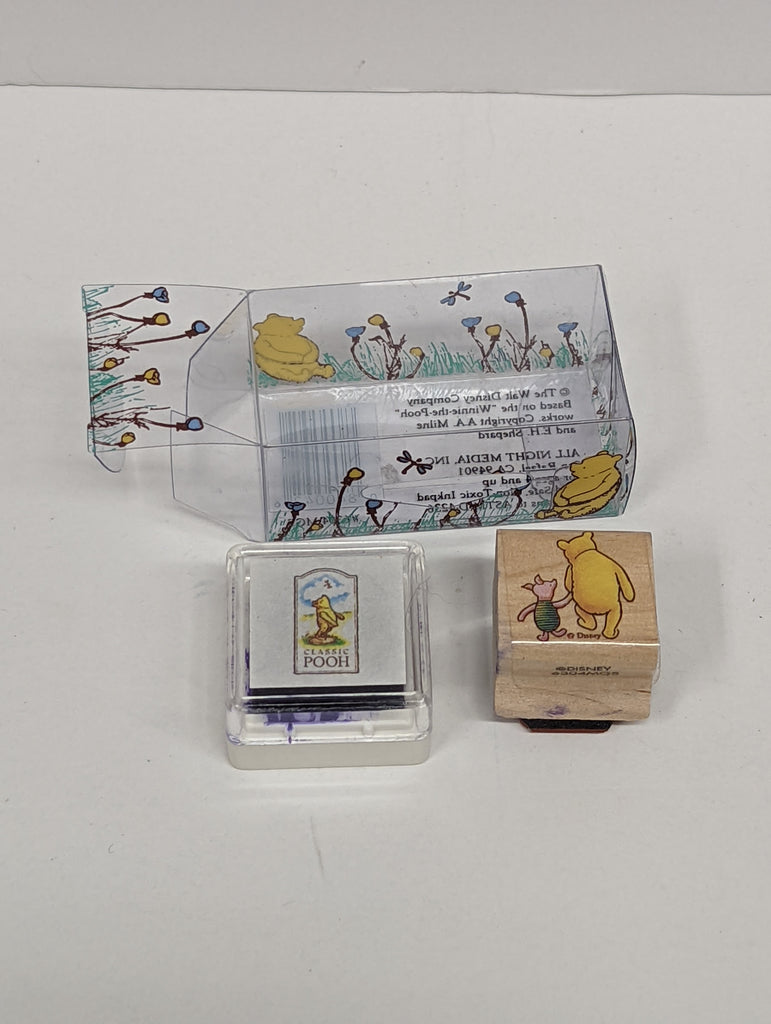 Winnie the Pooh All Night Rubber Stamp with Packaging USED