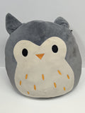 Squishmallow Hoot Gray Own Plush USED
